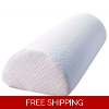 Memory Foam Pillow Wedge Shape Lumbar Bolster Pillow for Legs and Back