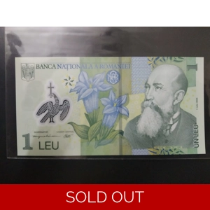 1 Leu UNC - Romania polymer note