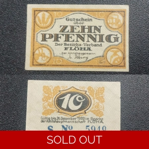 10 Pfennig 1920 - District of Flöha (Federal state of Saxo..