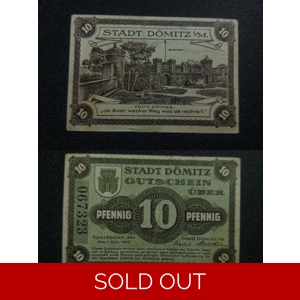 10 Pfennig 1920 [ity of Dömitz (notgeld) (Federal state of..