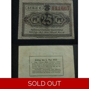25 Pfennig 1922 - Federal state of Mecklenburg-Schwerin (G..