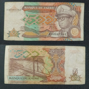 500 Zaires 1989 - Zaire