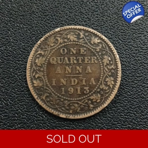 1/4 Anna 1913 Calcutta (Ref : 090216)