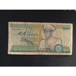 1000 Zaires 1985 - Zaire (Ref : 100220N)