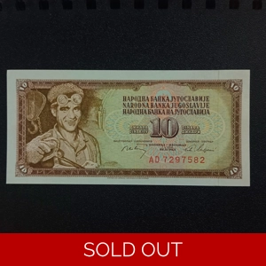 10 Dinara 1968 UNC - Yugoslavia