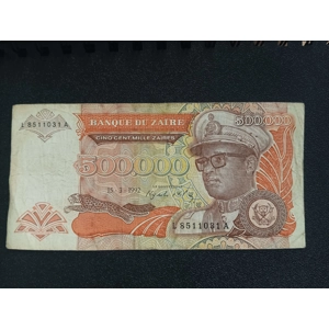 500000 Zaire 1992 - Zaire (Scarce)