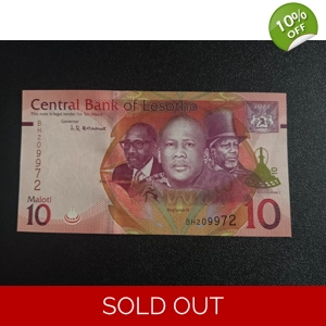 10 Maloti 2021 UNC - Lesotho