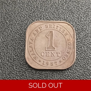 1 Cent Elizabeth II 1957- Malaya & British Borneo