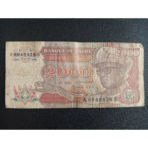 2000 Zaire 1991 Scarce (Used Condition) - Zaire