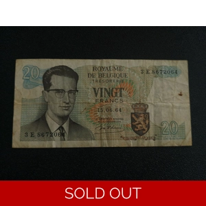 20 Francs - Baudouin I 1964 - Belgium