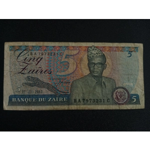 5 Zaires 1982 - Zaire