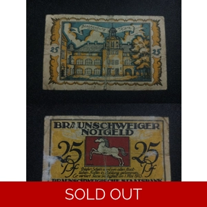 25 Pfennig 1923 - Federal state of Brunswick (German notge..
