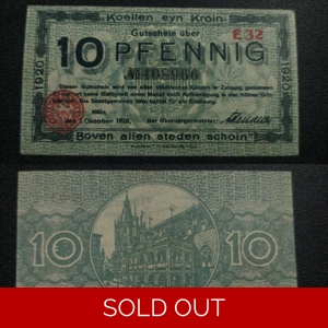 10 Pfennig 1920 - City of Cologne (notgeld) (Prussian prov..