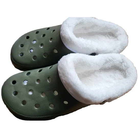 Fur Clogs Lined Adults Slippers Furry Clog Shoes Lightweight Mens Womens Garden Sandals Furry