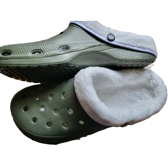Clogs Lined Adults Slippers Furry Faux Fur Clog Shoes Lightweight