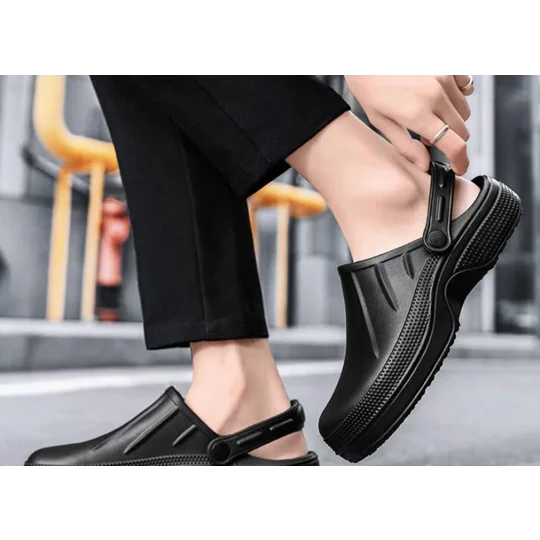 Catering Clogs Kitchen Chef Full Slip on Shoes Mules Footwear Non Slip