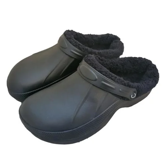 Fur Lined Clogs Thermal Garden Clogs Shoes Adult Furry Fleece Slippers Shoes