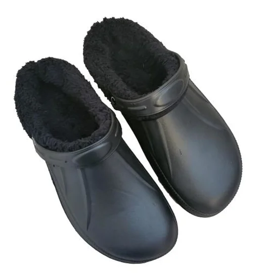 Fur Lined Clogs Thermal Garden Clogs Shoes Adult Furry Fleece Slippers Shoes