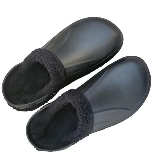 Fur Lined Clogs Thermal Garden Clogs Shoes Adult Furry Fleece Slippers Shoes