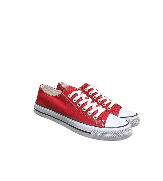 Red canvas trainers dance pumps plimsolls girls boys adults trainers