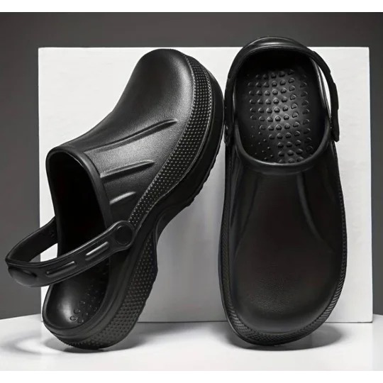 Black work Clogs for Kitchen staff, Chefs, Hospital staff nurse, Dental staff' Veterinary Nurses,