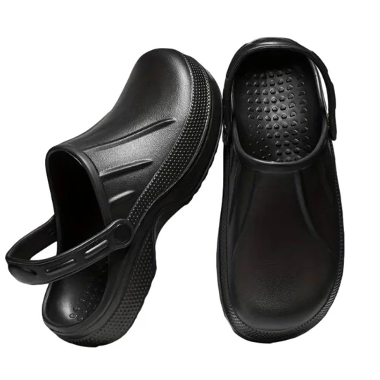 Black work Clogs for Kitchen staff, Chefs, Hospital staff nurse, Dental staff' Veterinary Nurses,