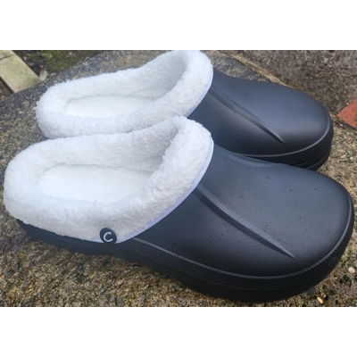 Mens Size 13 clogs euro 48 large Fur Lined Clogs Full Clogs Chefs Kitchen Garden Shoes Slippers