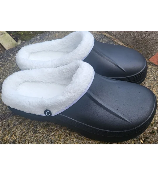 Mens Size 13 clogs euro 48 large Fur Lined Clogs Full Clogs Chefs Kitchen Garden Shoes Slippers