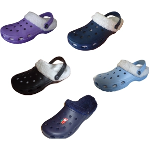 Fur Clogs Lined Adults Slippers Furry Clog Shoes Lightweight Mens Womens Garde..