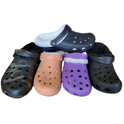 Fur Clogs Lined Adults Slippers Furry Clog Shoes Lightweight Mens Womens Garden Sandals Furry