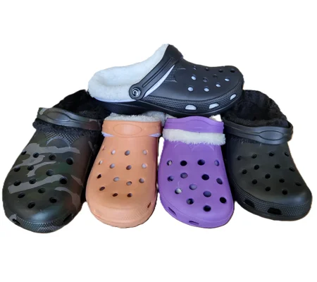 Clogs Lined Adults Slippers Furry Faux Fur Clog Shoes Lightweight