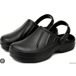 Kitchen Shoes Comfortable, Non-Slip Black EVA Clogs Hospital Garden Catering N..