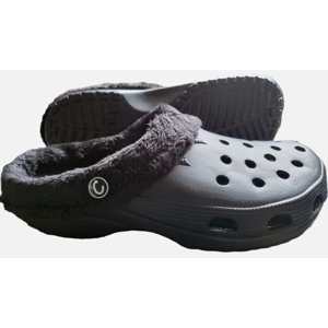 black fur lined clogs men women sandals slippers garden shoes great quality new black fur lined clogs men women sandals slippers garden shoes great quality new