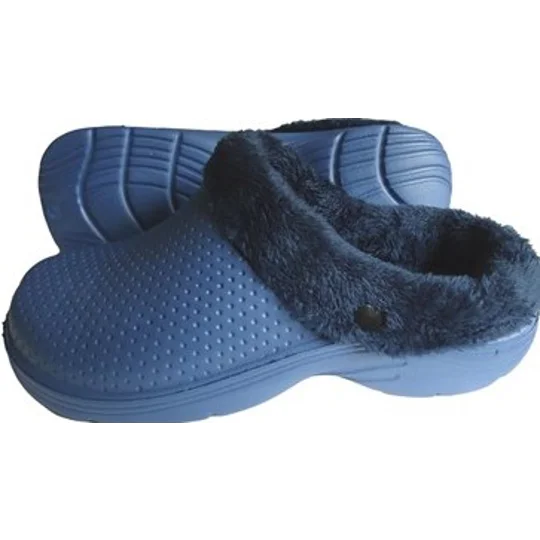 Town and Country fleece-Lined Slippers, Casual Cloggis EVA House Shoes with Round Toe, Waterproof