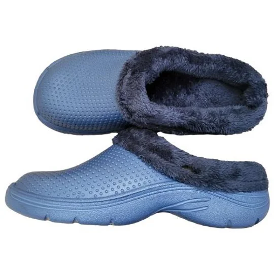 Town and Country fleece-Lined Slippers, Casual Cloggis EVA House Shoes with Round Toe, Waterproof