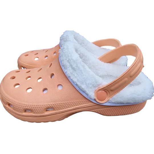 Clogs Lined Adults Slippers Furry Faux Fur Clog Shoes Lightweight