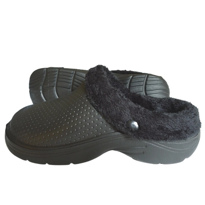 Lined Clogs Slippers Blue Adult Waterproof Thermal Cosy Garden Shoes Dog Walking Thick SoleFaux Fur Lined Clogs Slippers Blue Adult Waterproof Thermal Cosy Garden Shoes Dog Walking Thick SoleFaux Fur