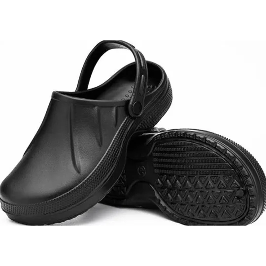 GARDEN CLOGS Shoes Black Slip On Clog Sandal Work Garden Clog Mule comfortable Shoes