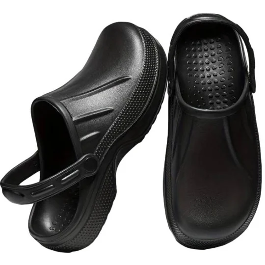 GARDEN CLOGS Shoes Black Slip On Clog Sandal Work Garden Clog Mule comfortable Shoes