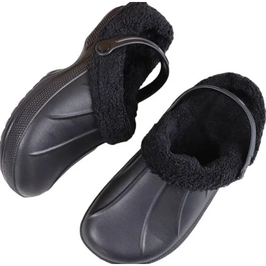 Fur Clogs Lined Adults Slippers Furry Clog Shoes Lightweight Mens Womens Garden Sandals Furry