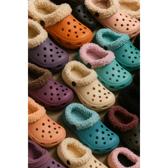 Fur Clogs Lined Adults Slippers Furry Clog Shoes Lightweight Mens Womens Garden Sandals Furry