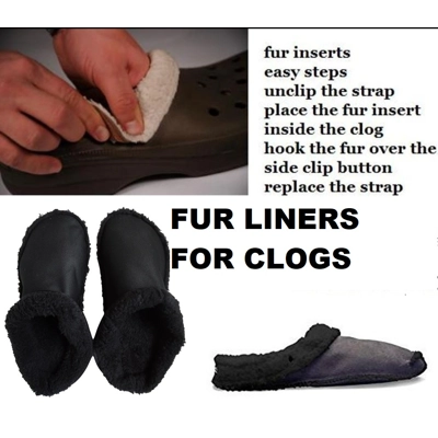 Fluffy Liners Insoles for Crocs  Shoes Insole White Fur Inserts For Mammoth Croc Furry Inners Warm Fluffy Liners Insoles for Crocs  Shoes Insole White Fur Inserts For Mammoth Croc Furry Inners Warm