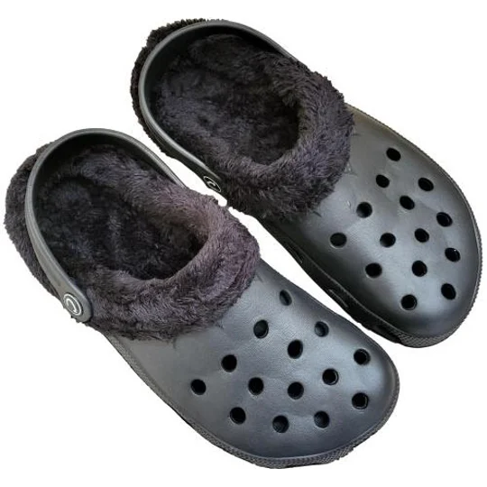 Clogs Lined Adults Slippers Furry Faux Fur Clog Shoes Lightweight