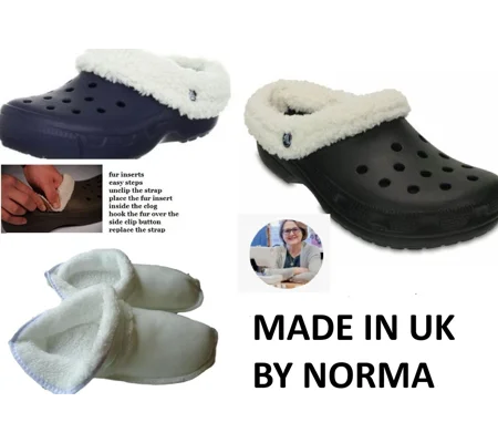 Fluffy Liners Insoles for Crocs Shoes Insole White Fur Inserts For Mammoth Croc Furry Inners Warm