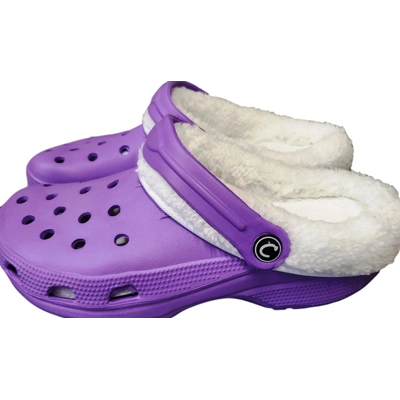 Clogs Lined Adults Slippers Furry Faux Fur Clog Shoes Lightweight