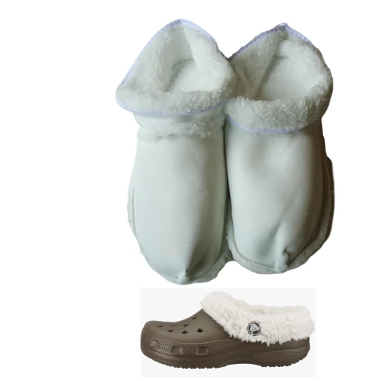 Insoles For Crocs Clogs Replacement, Purple White Navy Black Fur Insert Lining Shoe Inner Sole