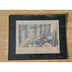 Matted print of Drawing 