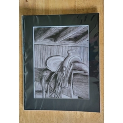 Matted print 