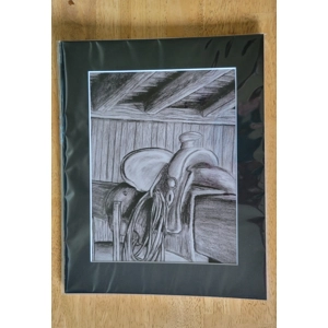 Matted print 