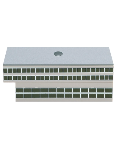 Flyplassterminal avgangshall med åpning for passasjerbroer x 2 1:500